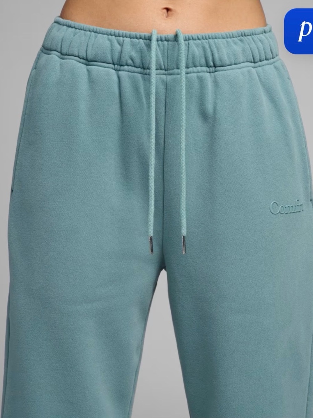 Women’s Sky Blue Fleece Halo Lightweight Straight Leg Sweatpants size Small - Picture 3 of 5